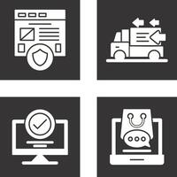 Secure and Order Return Icon vector