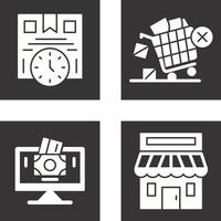 Time is Money and Offer End Icon vector