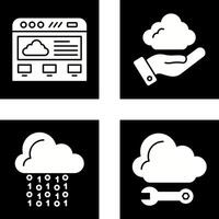 Cloud Comuting and Support Icon vector