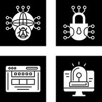 Global Malware and Cyber defence Icon vector