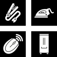 Hair iron and Laundry Icon vector