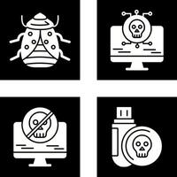 error y virus icono vector