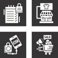 compras y Tienda icono vector