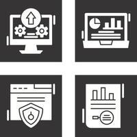 Upload and Dashboard Icon vector