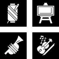 Needle and Easel Icon vector