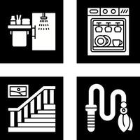 Shower and Dishwasher Icon vector