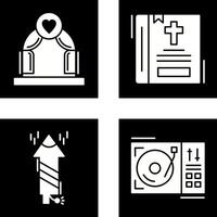 Arch and Bible Icon vector