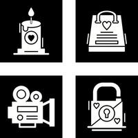 Candle and Gift Bag Icon vector