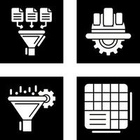 Data Collection and Engineering Icon vector