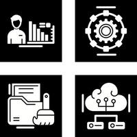 consultante y automatizado icono vector