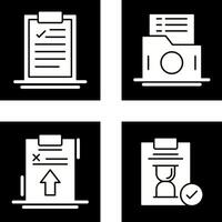 Clipboard and List Folder Icon vector