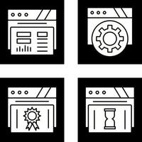 Dashboard and Browser Icon vector