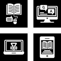 Online Learning and Faq Icon vector