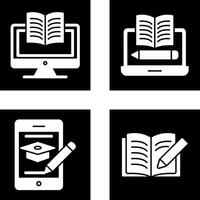 Digital Learning and Written Icon vector