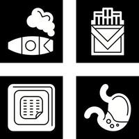 Cigar and Cigarette Pack Icon vector