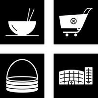 food and cancel order Icon vector