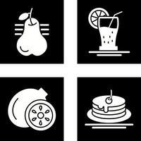 Pear and Orange Juice Icon vector