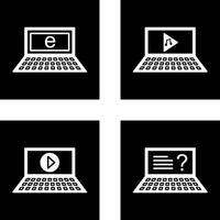 Internet and Play Music Icon vector