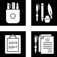 Stationery and Writing Equipment Icon vector