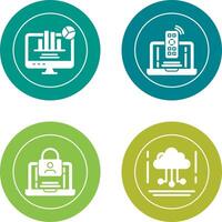 Remote and Analysis Icon vector