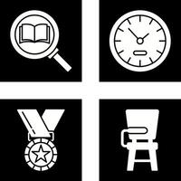 Search and ClockSnack and Money Icon vector