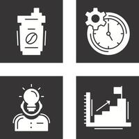 Coffee Cup and Productivity Icon vector