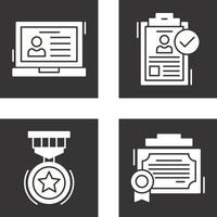 Laptop and Hire Icon vector