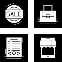 Sale and Purse Icon vector