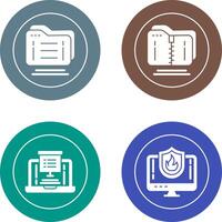Folder and Compressed Icon vector