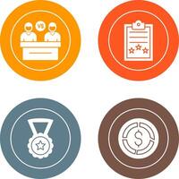 Meeting and Result Icon vector
