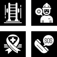 Ladder and Support Icon vector