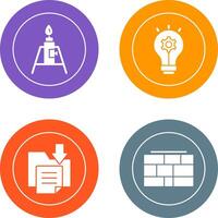 Burner and Idea Icon vector