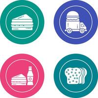 Sandwich and Fast Food Icon vector