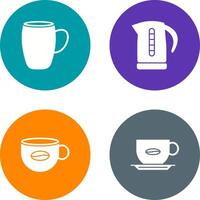 mug and kettle Icon vector