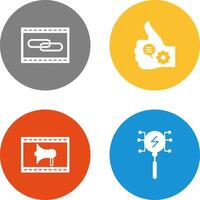 Link Optimization and Like Marketing Icon vector