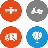 Scooter and Satellite Icon vector