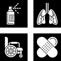 Hand and Lungs Icon vector