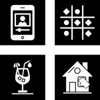 log and Tic Tac Toe Icon vector