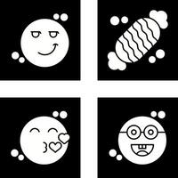 Smirk and Candy Icon vector