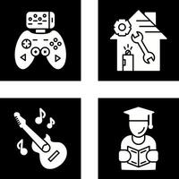 Game Controller and home repair Icon vector