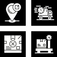 fast delivery and location Icon vector