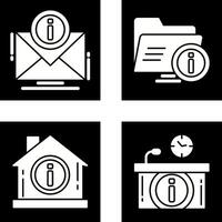 e mail and folder Icon vector