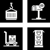 crane and mail box Icon vector
