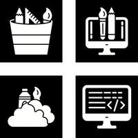 graphic tools and creative design Icon vector