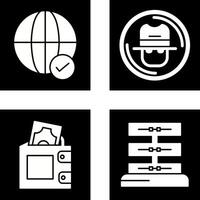 Internet and Spy Icon vector