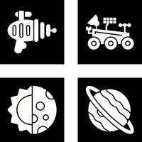 laser gun mars rover Icon vector