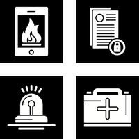 Fire and Privacy Icon vector