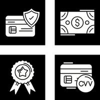 Card Protection and Dollar Icon vector