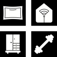 Pillow and Wifi Icon vector