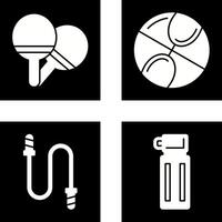 Ping Pong and Basketball Icon vector